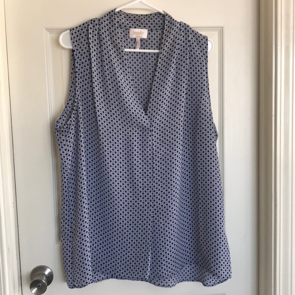 Laundry - Navy & White - Sleeveless Top